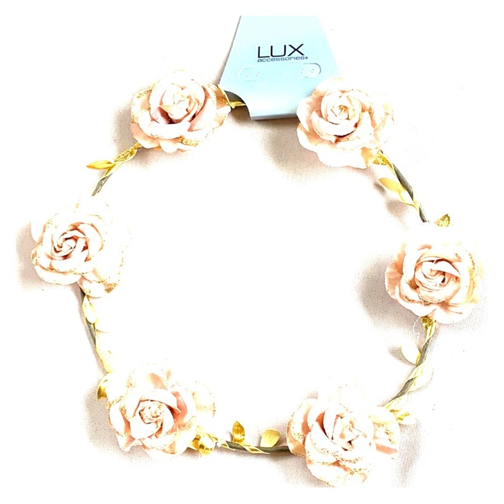 LUX ROSEGOLD HAIR/HEAD BAND -NWT